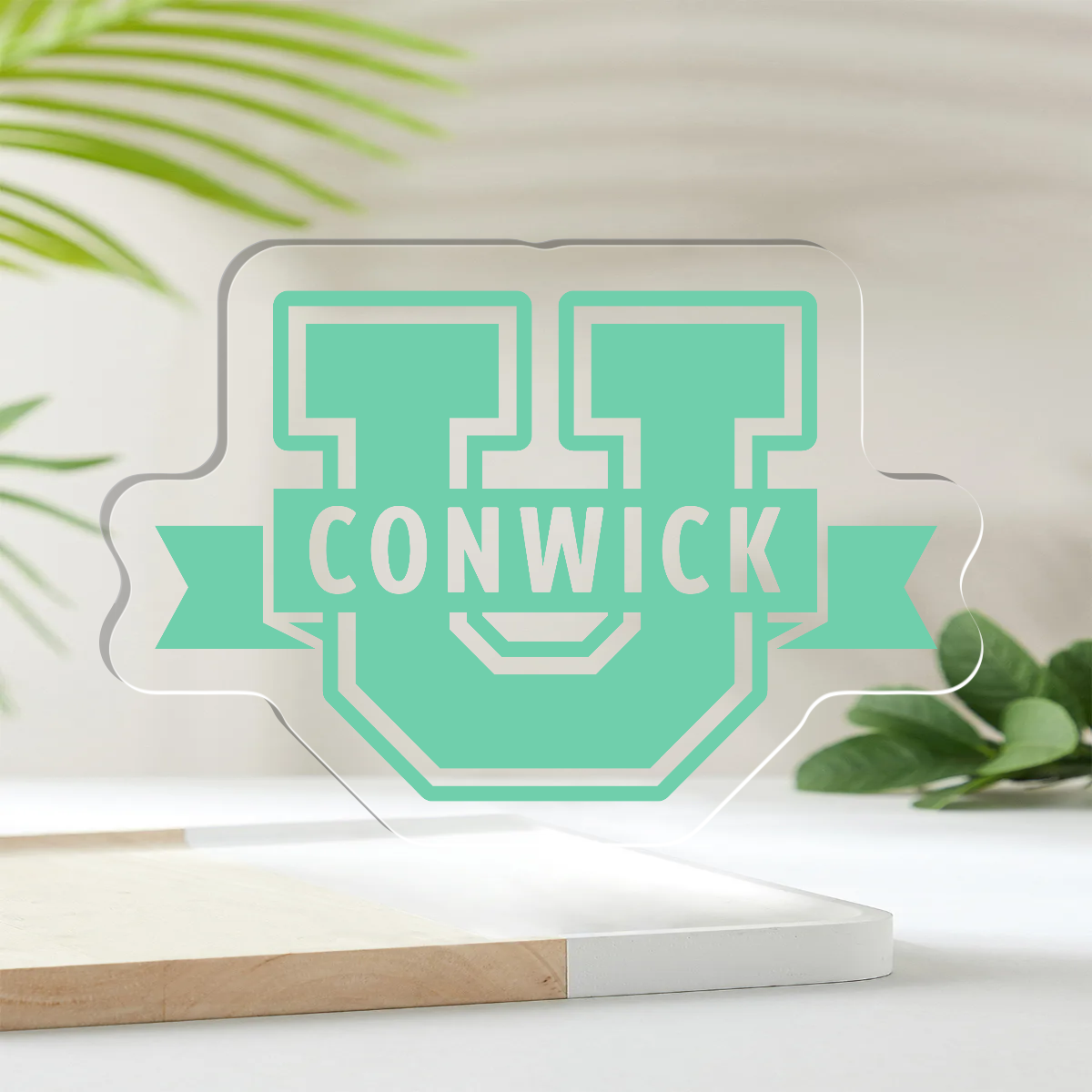 Conwick U Logo Acrylic Pin (Green)