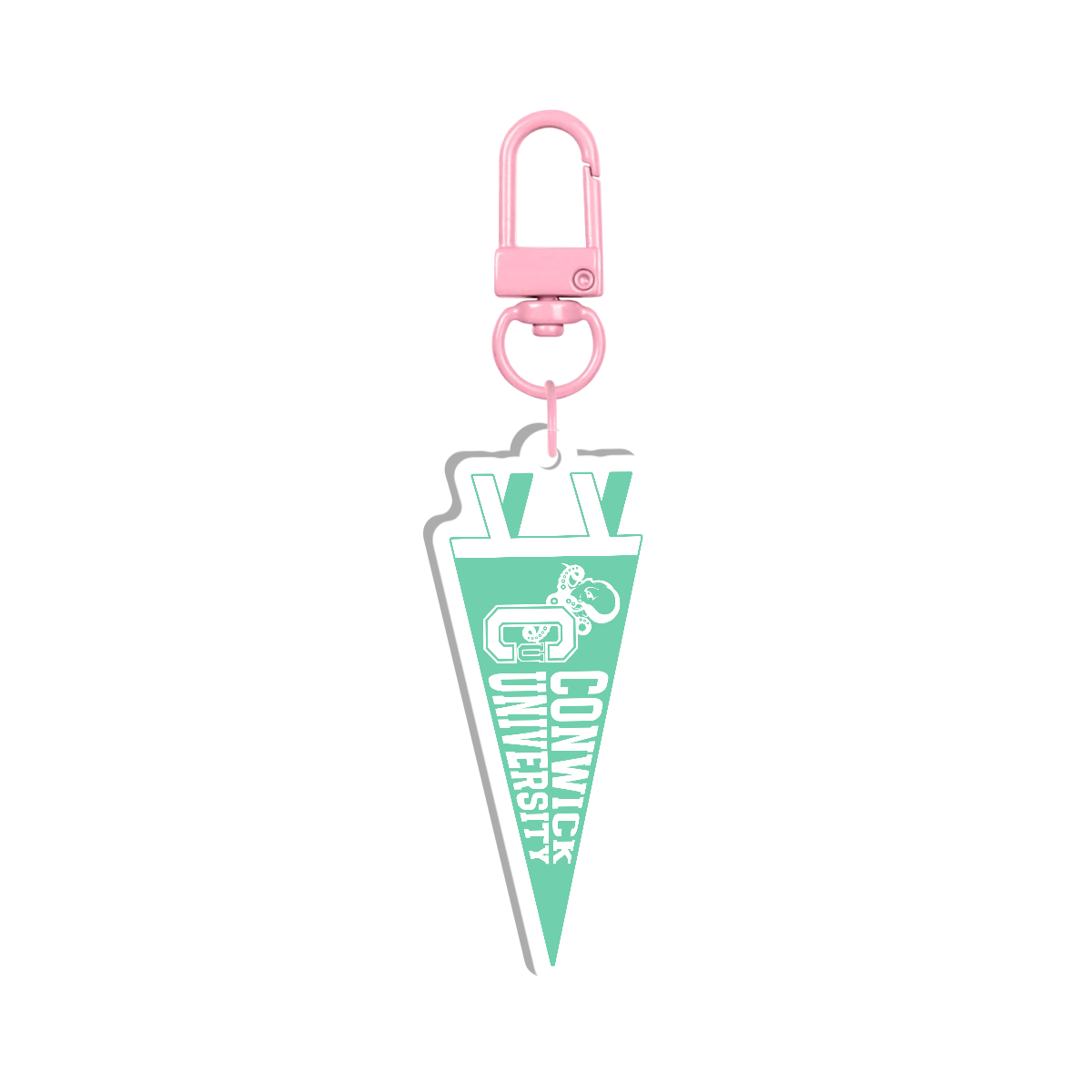 Conwick U Pennant Flag Acrylic Keychain