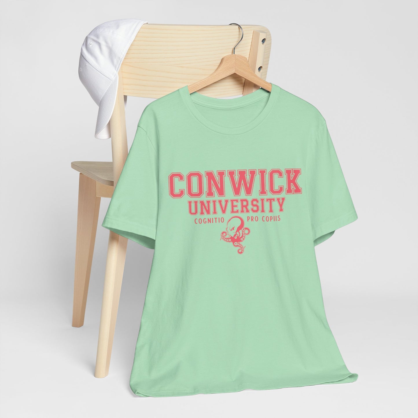 Conwick University Unisex T-Shirt (Pink Lettering)