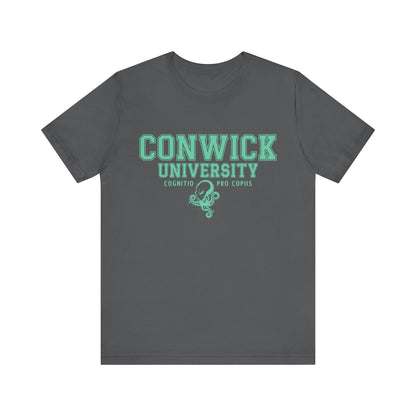 Conwick University Unisex T-Shirt (Green Lettering)