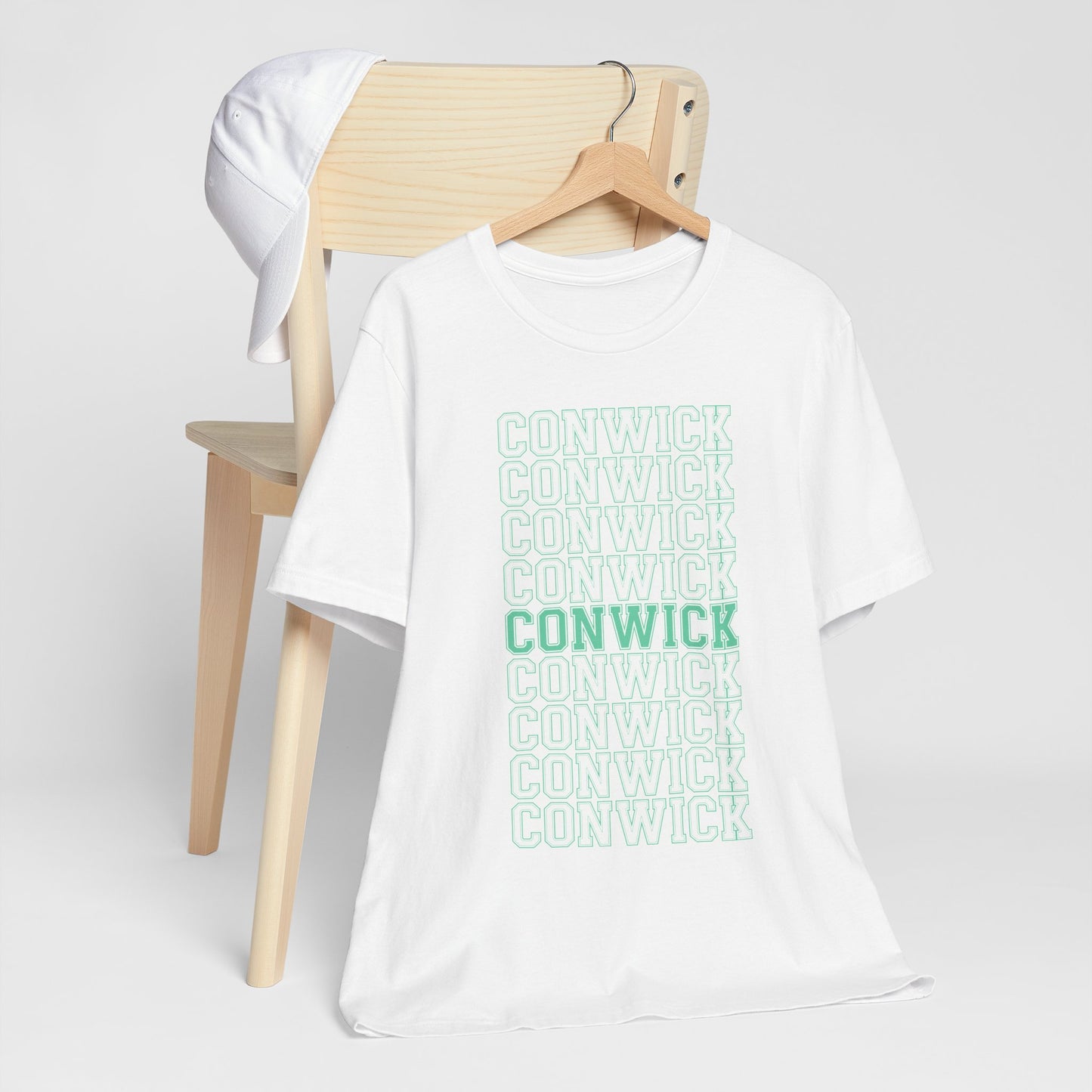 Conwick University Unisex T-Shirt (Green Lettering)