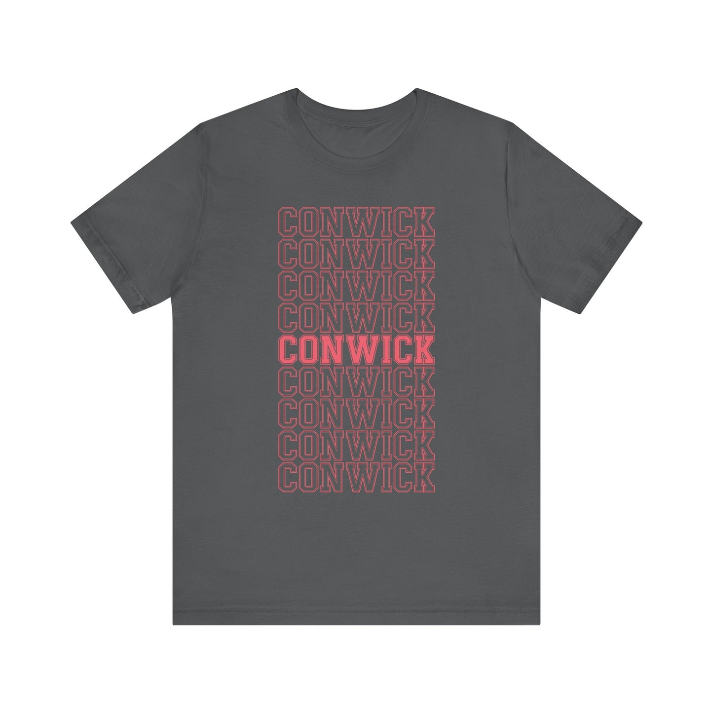 Conwick University Unisex T-Shirt (Pink Lettering)