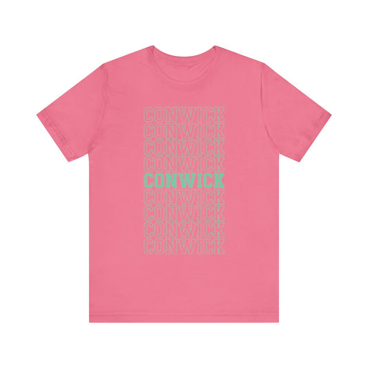 Conwick University Unisex T-Shirt (Green Lettering)