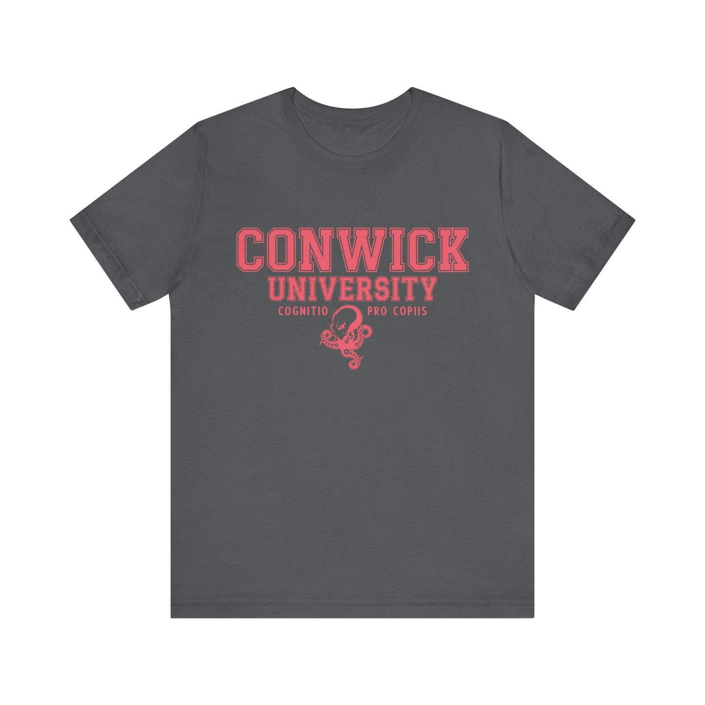 Conwick University Unisex T-Shirt (Pink Lettering)
