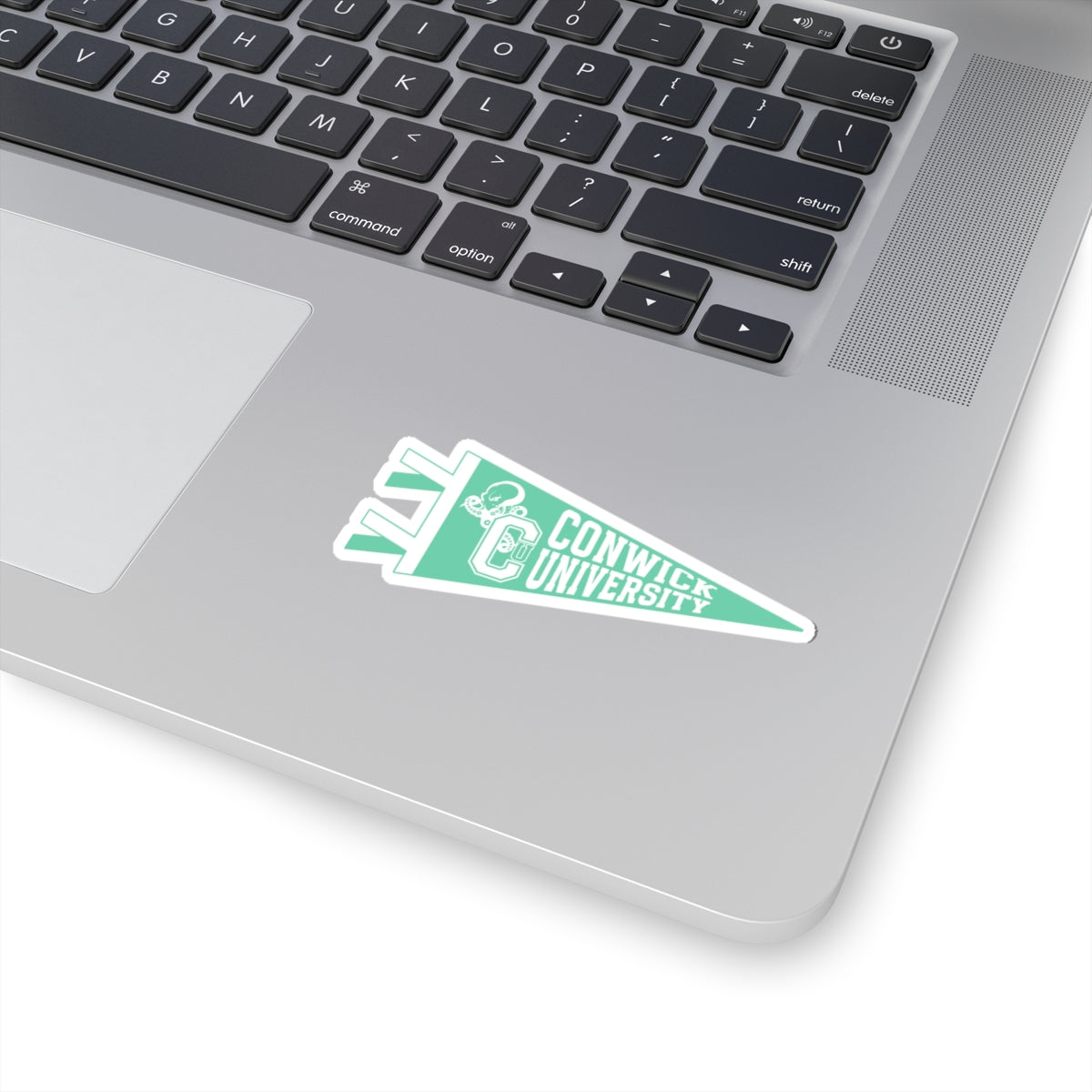 Conwick U Pennant Flag Sticker (Green)