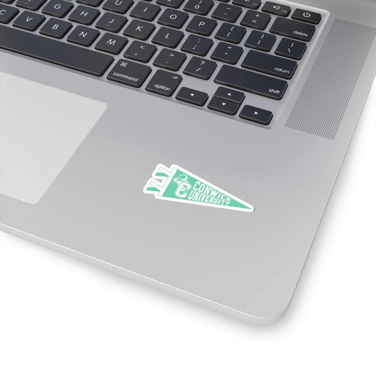 Conwick U Pennant Flag Sticker (Green)