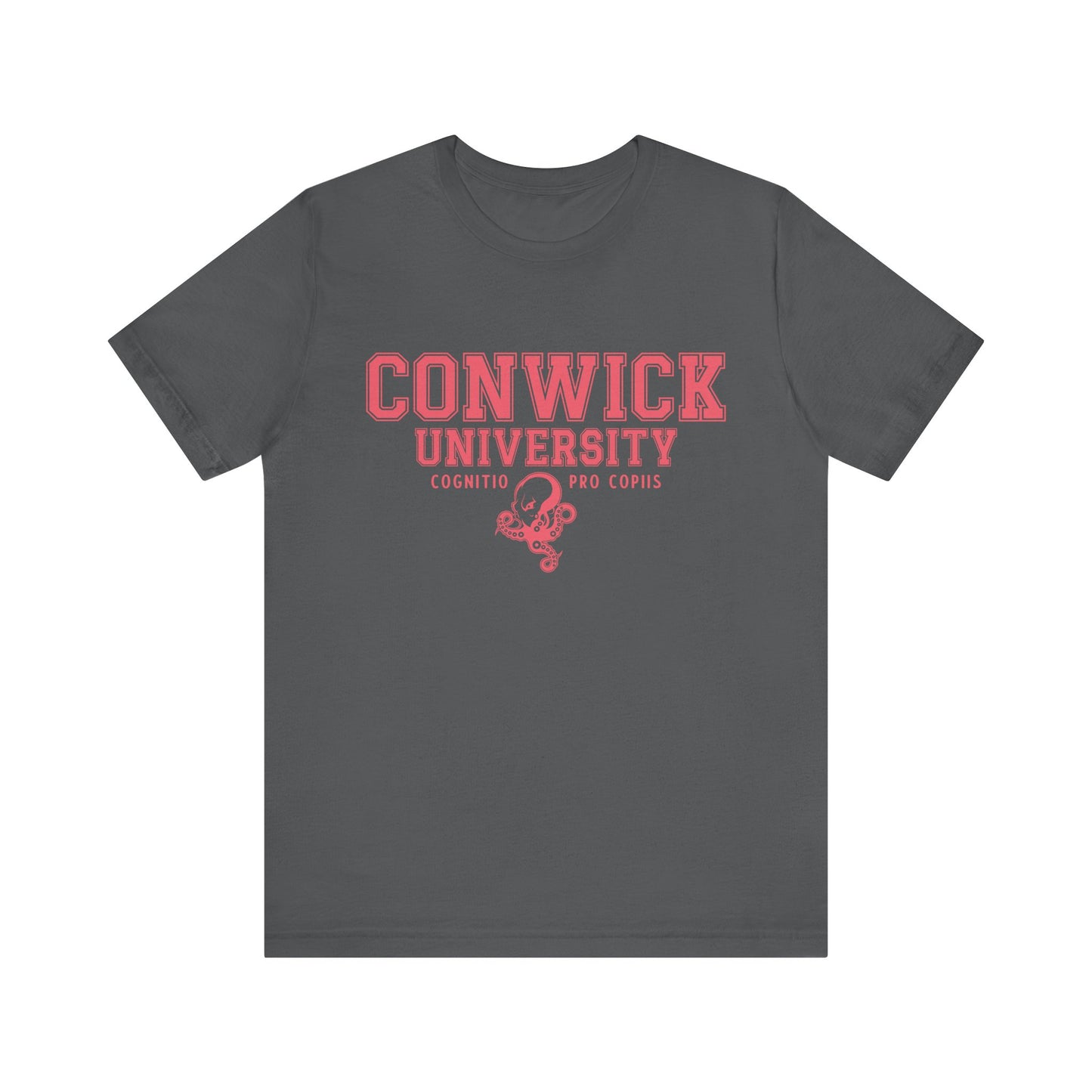 Conwick University Unisex T-Shirt (Pink Lettering)