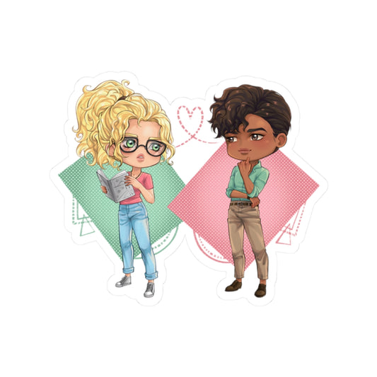 Lexi & Damian Chibi Sticker