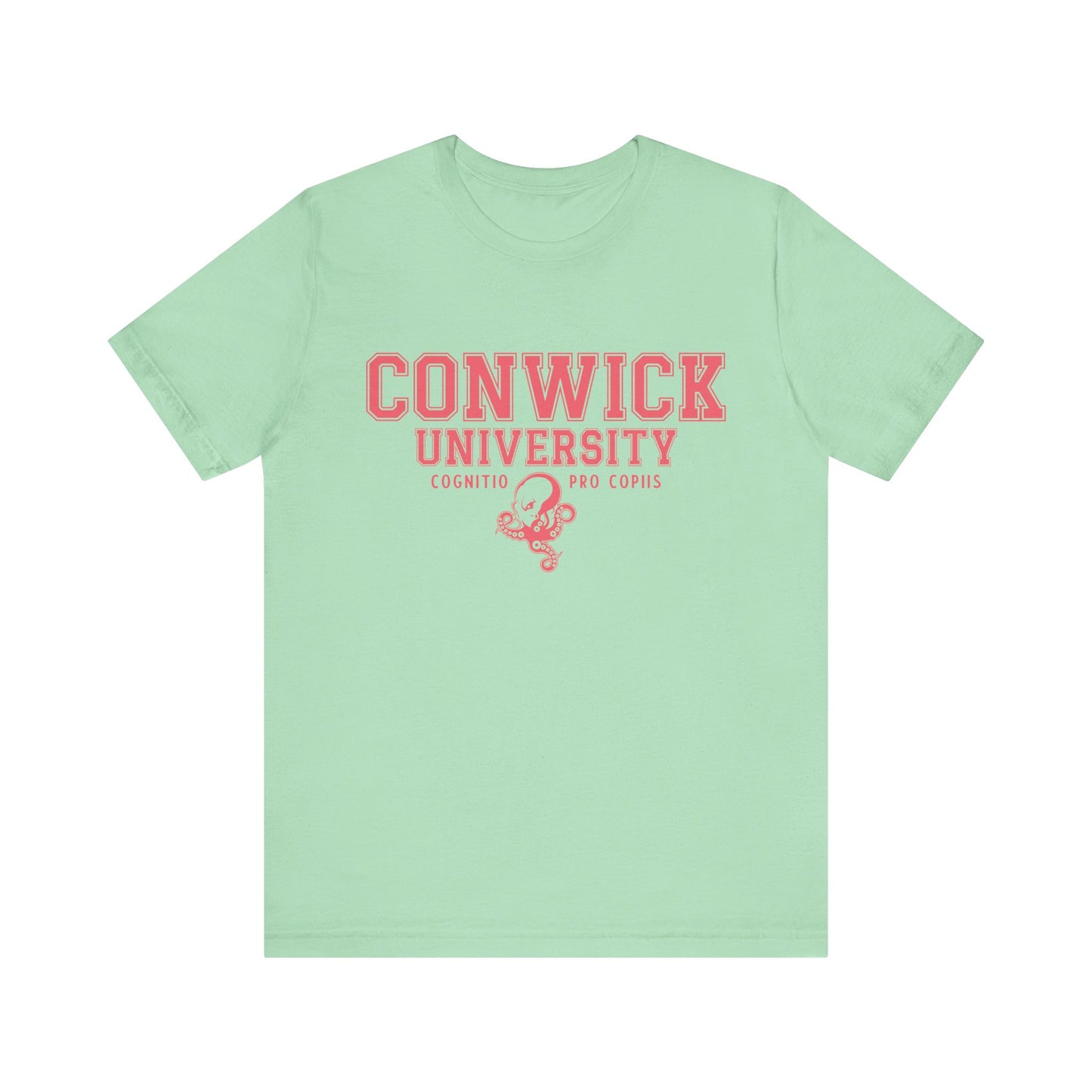 Conwick University Unisex T-Shirt (Pink Lettering)
