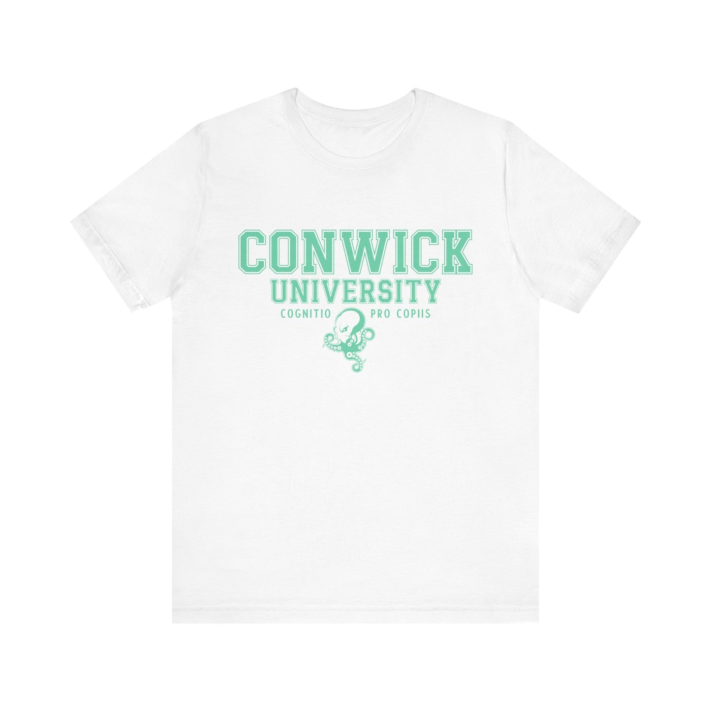 Conwick University Unisex T-Shirt (Green Lettering)