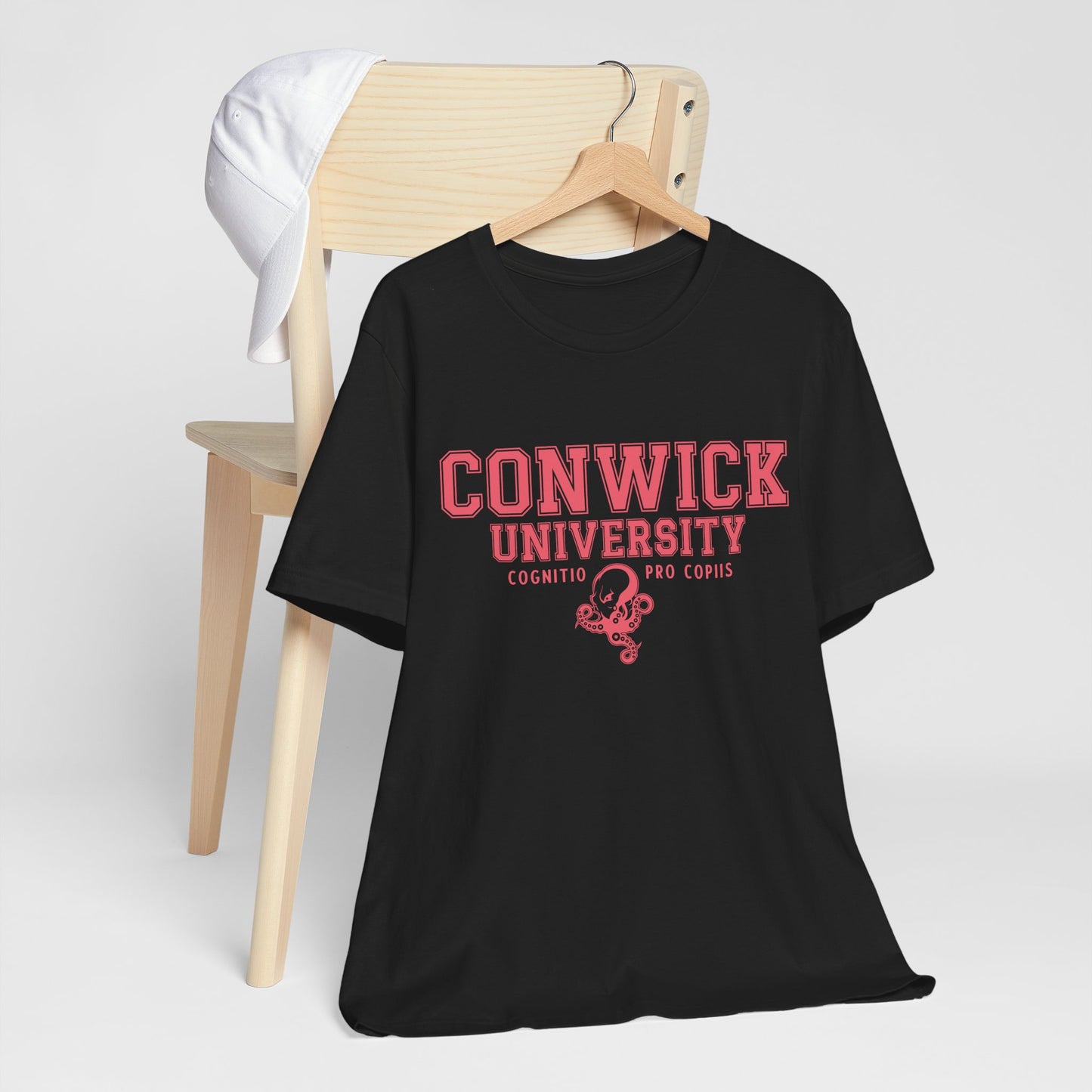 Conwick University Unisex T-Shirt (Pink Lettering)
