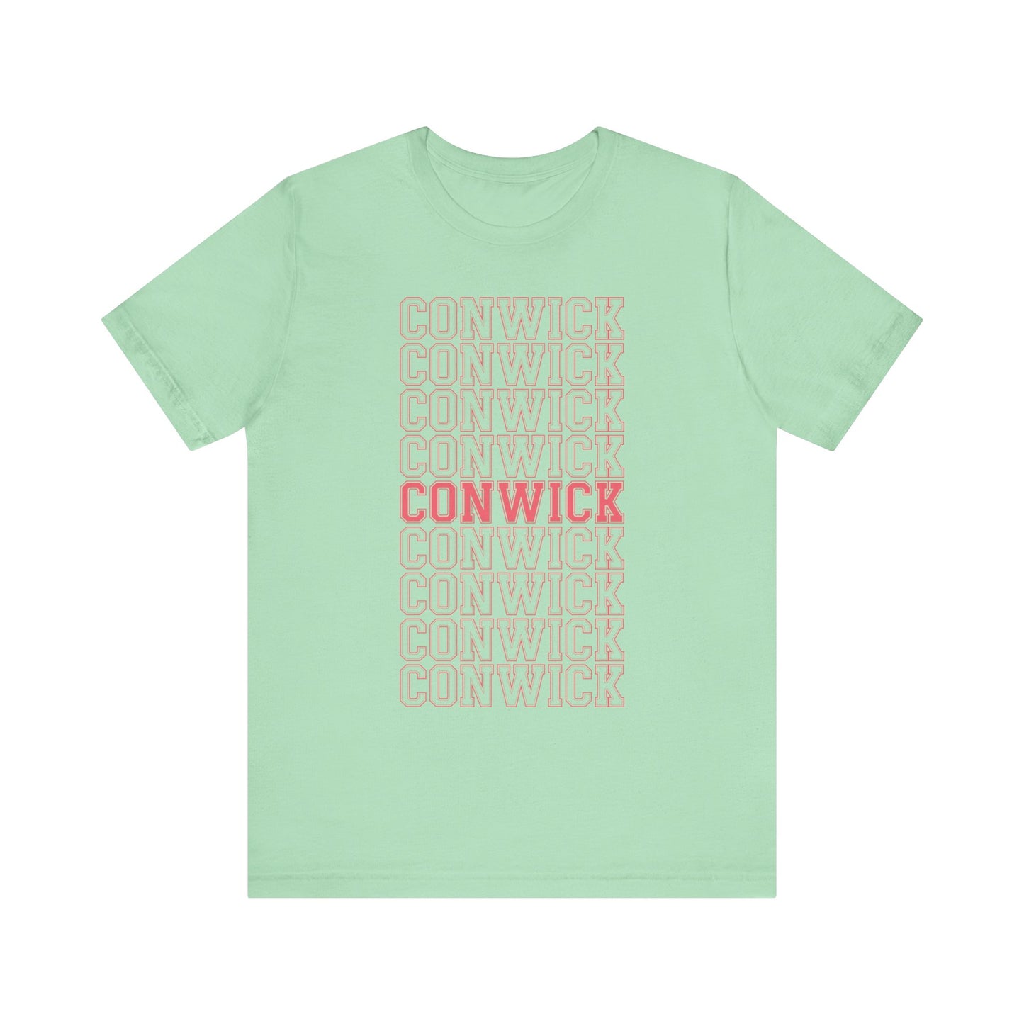 Conwick University Unisex T-Shirt (Pink Lettering)