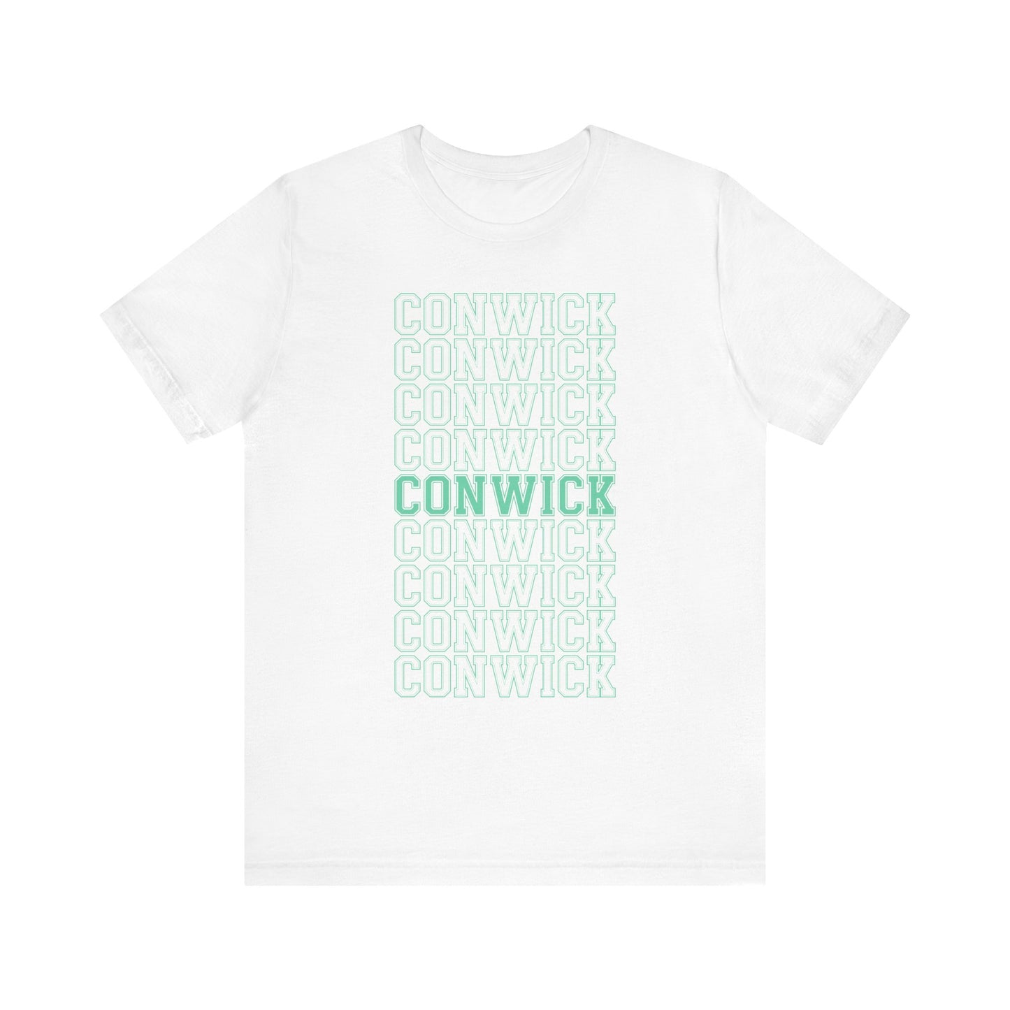 Conwick University Unisex T-Shirt (Green Lettering)