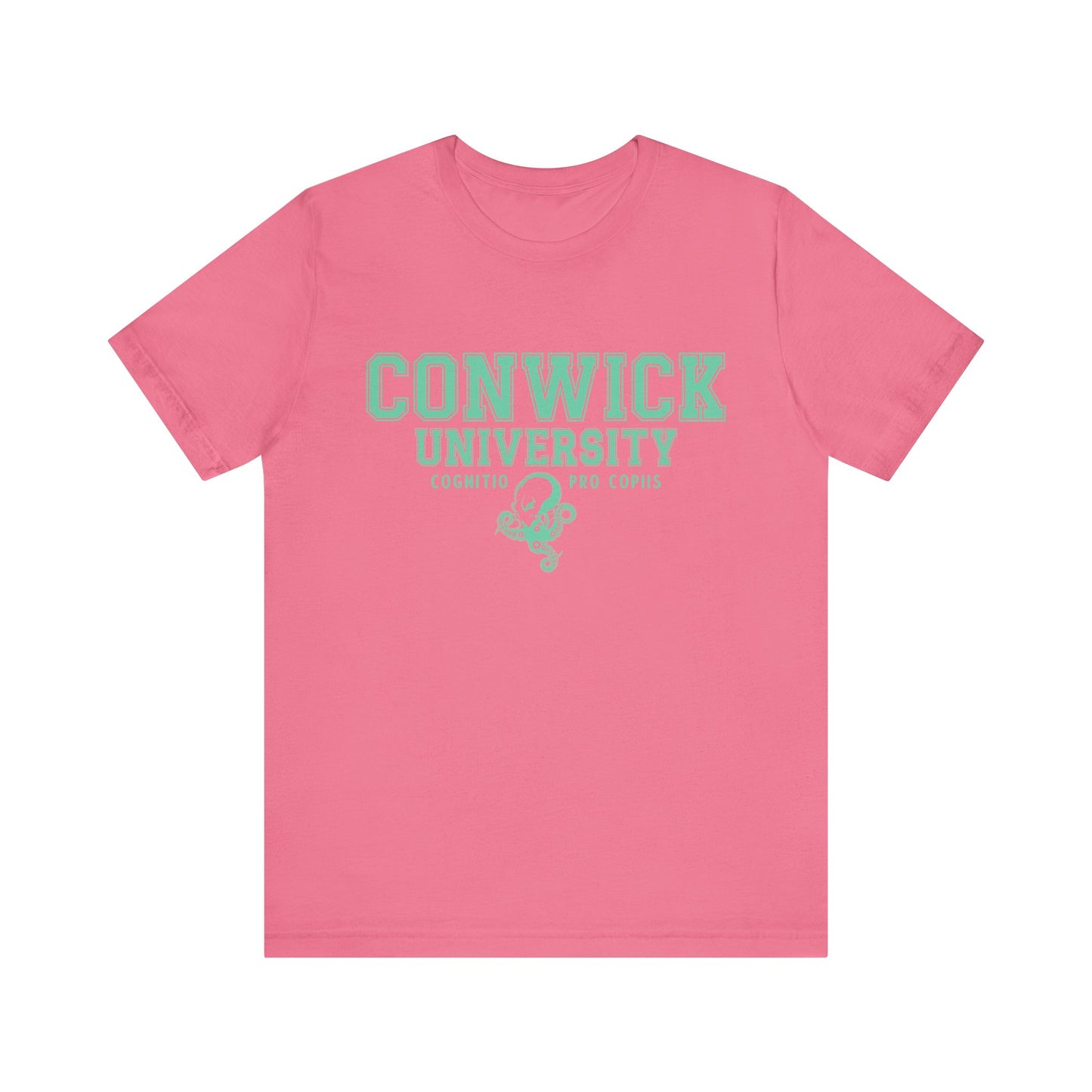 Conwick University Unisex T-Shirt (Green Lettering)