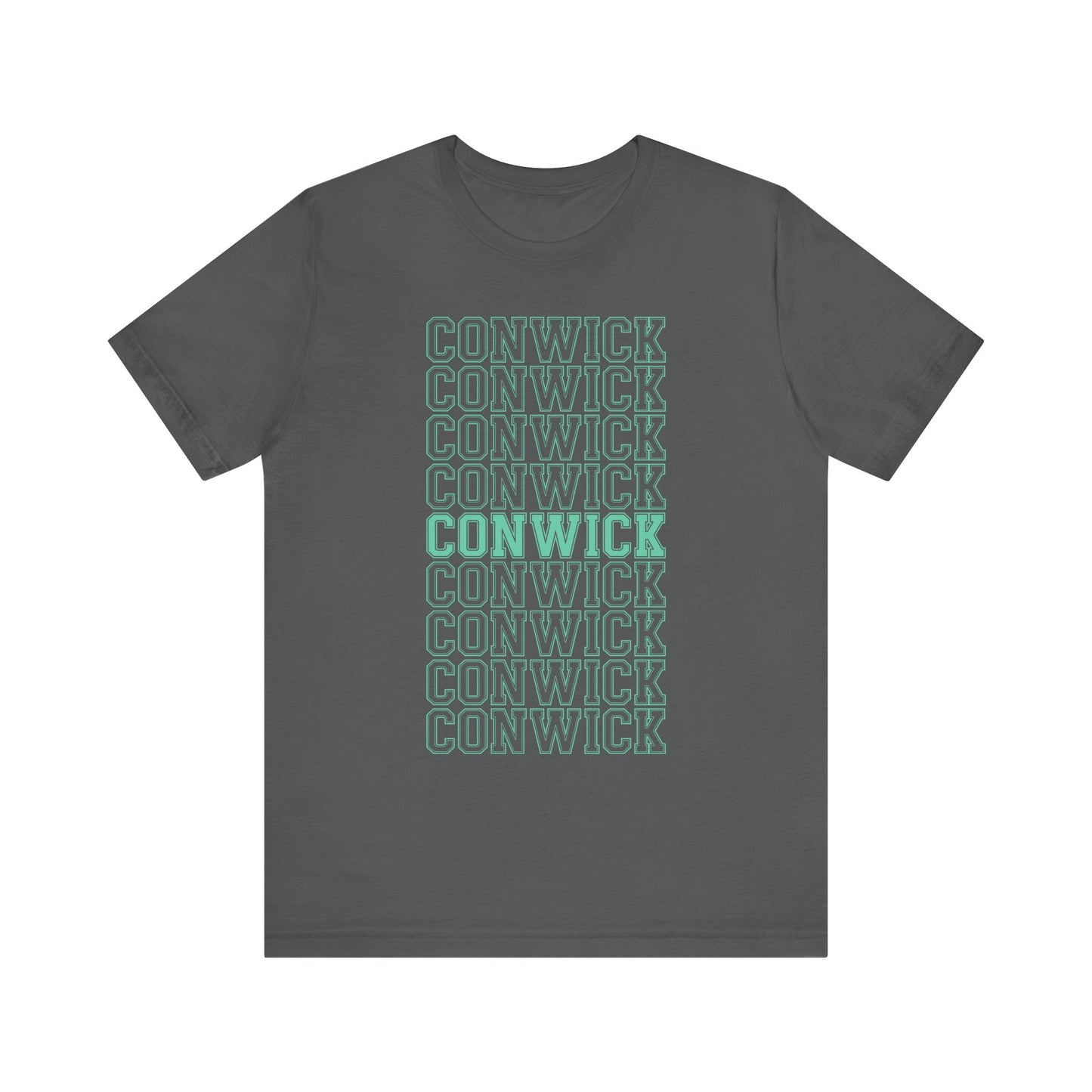 Conwick University Unisex T-Shirt (Green Lettering)