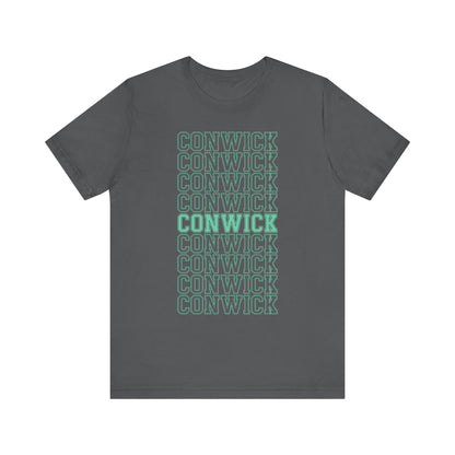 Conwick University Unisex T-Shirt (Green Lettering)