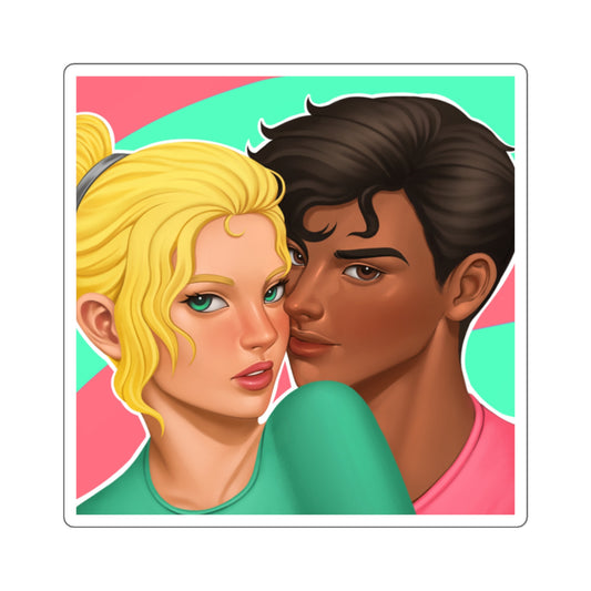 Lexi & Damian Square Sticker
