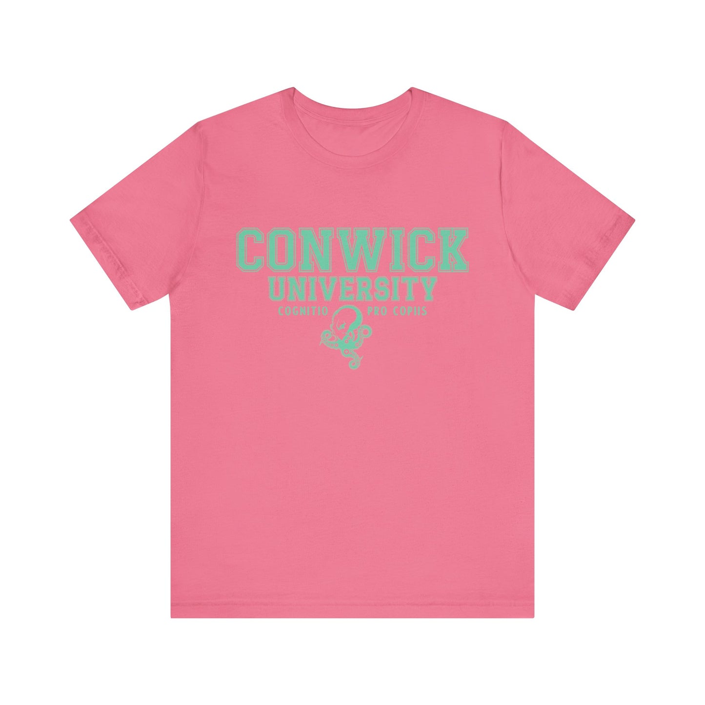 Conwick University Unisex T-Shirt (Green Lettering)