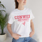 Conwick University Unisex T-Shirt (Pink Lettering)