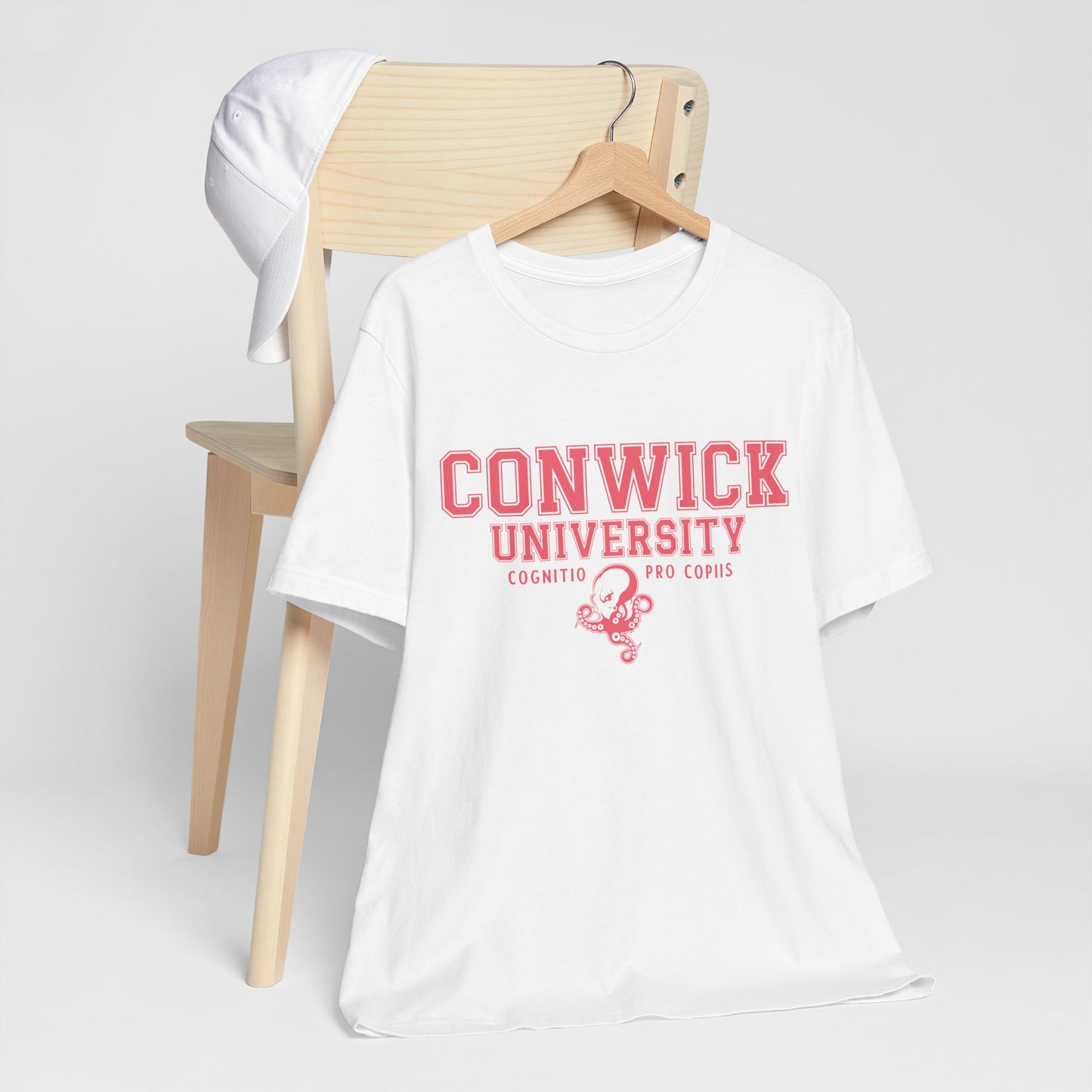 Conwick University Unisex T-Shirt (Pink Lettering)