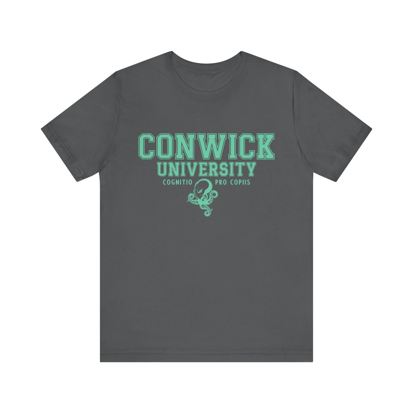 Conwick University Unisex T-Shirt (Green Lettering)