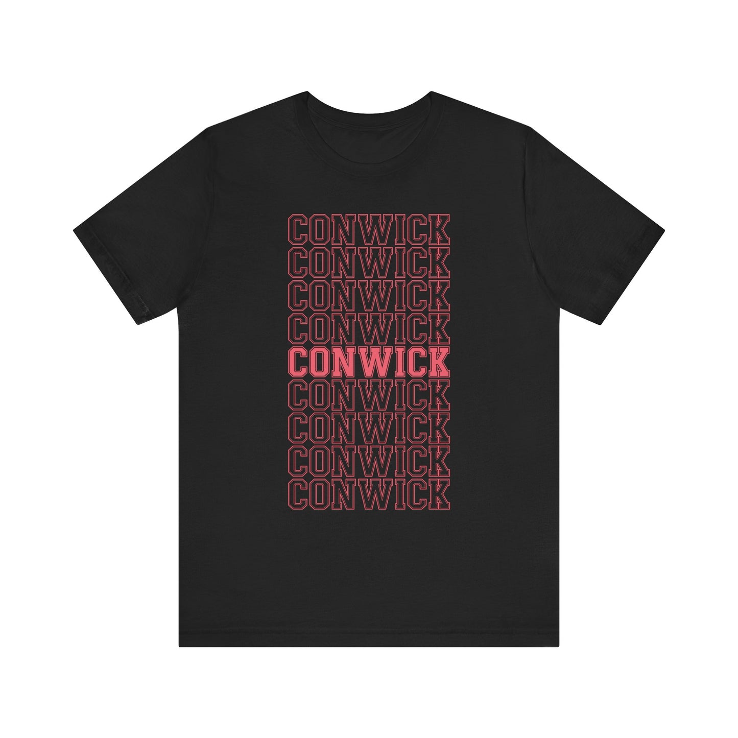 Conwick University Unisex T-Shirt (Pink Lettering)