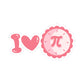 I Love Pi Sticker