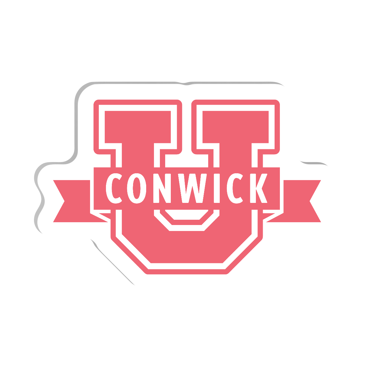 Conwick U Logo Acrylic Pin (Pink)