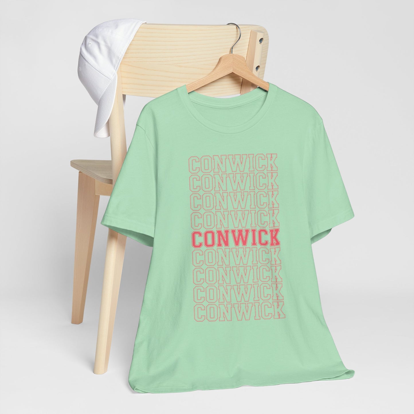 Conwick University Unisex T-Shirt (Pink Lettering)