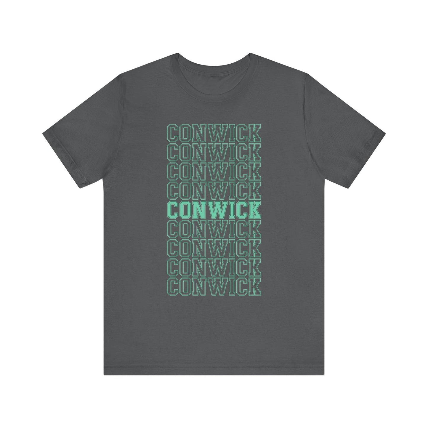 Conwick University Unisex T-Shirt (Green Lettering)