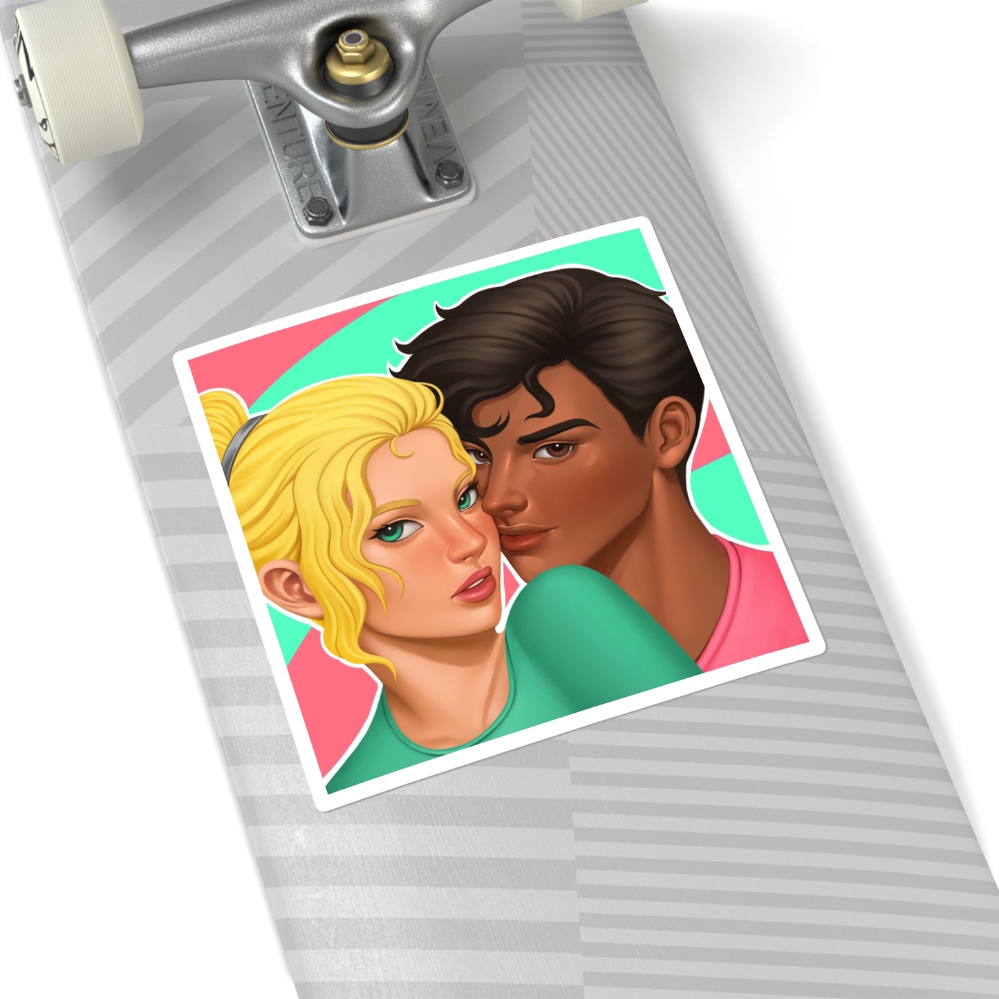 Lexi & Damian Square Sticker