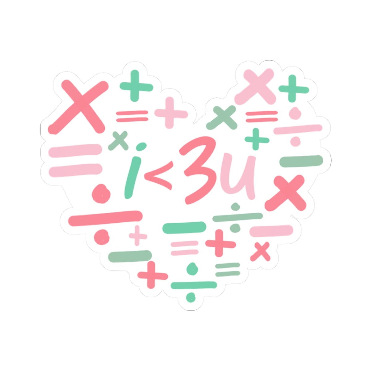 i < 3u Sticker