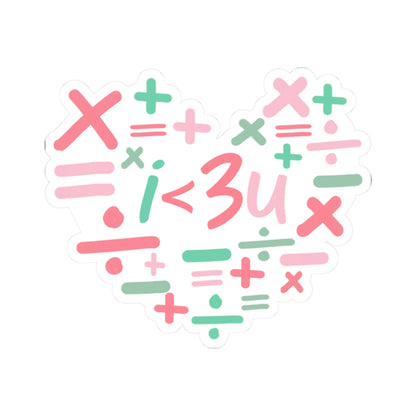 i < 3u Sticker