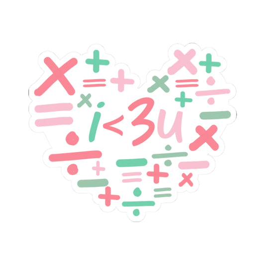 i < 3u Sticker