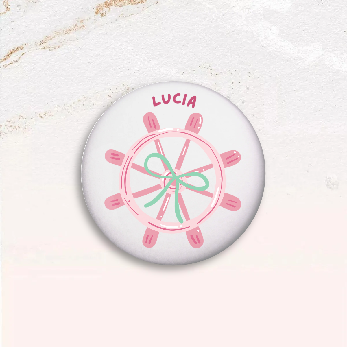 Lucia Button Pin