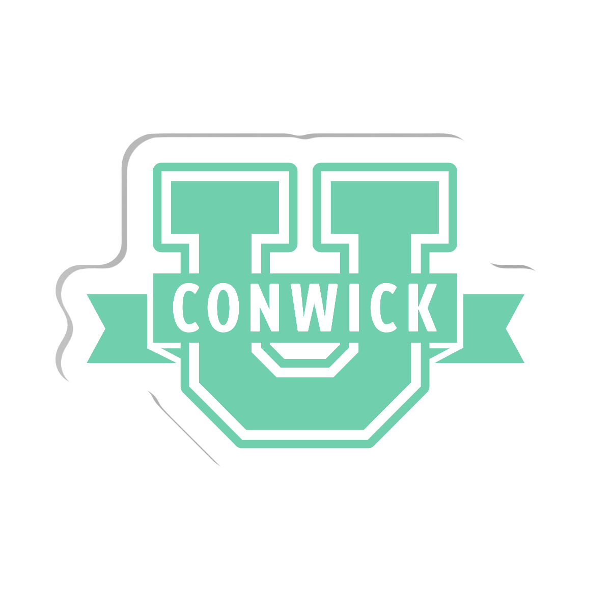 Conwick U Logo Acrylic Pin (Green)