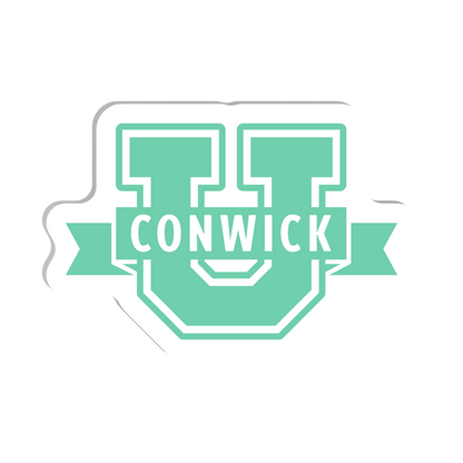 Conwick U Logo Acrylic Pin (Green)