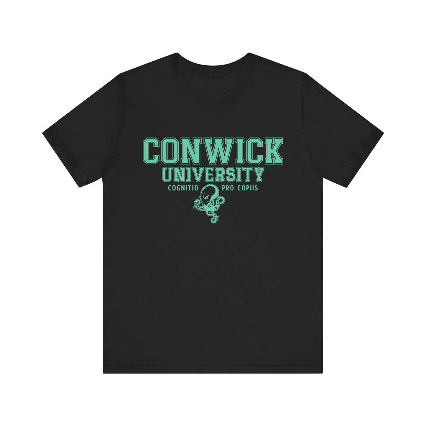 Conwick University Unisex T-Shirt (Green Lettering)