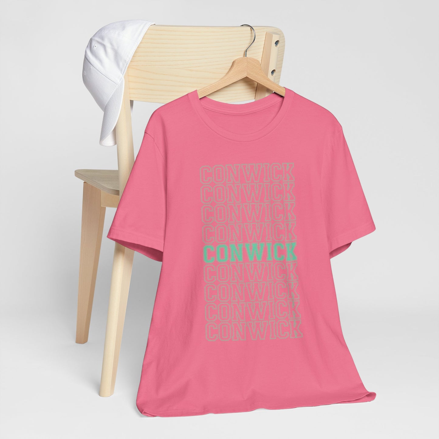 Conwick University Unisex T-Shirt (Green Lettering)