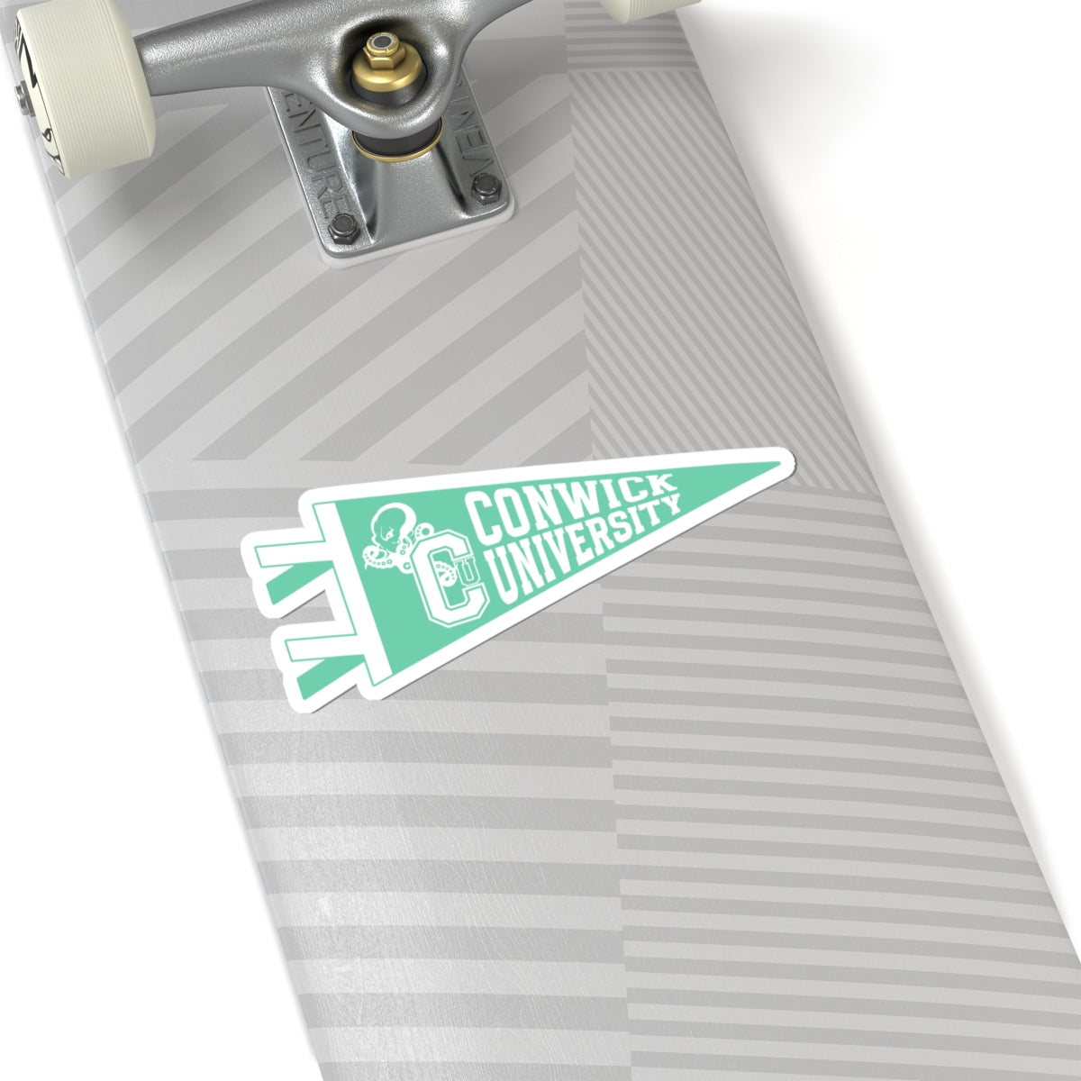 Conwick U Pennant Flag Sticker (Green)