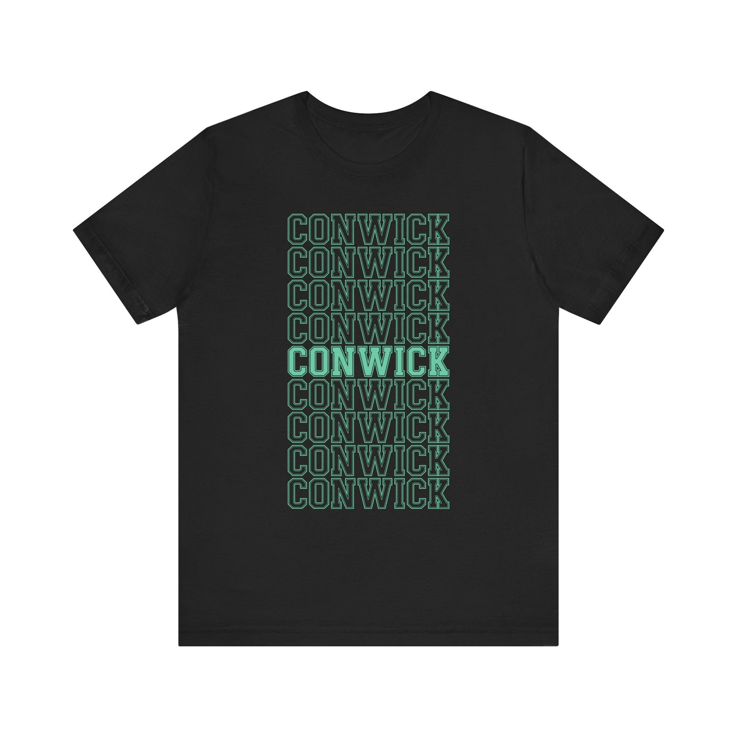 Conwick University Unisex T-Shirt (Green Lettering)