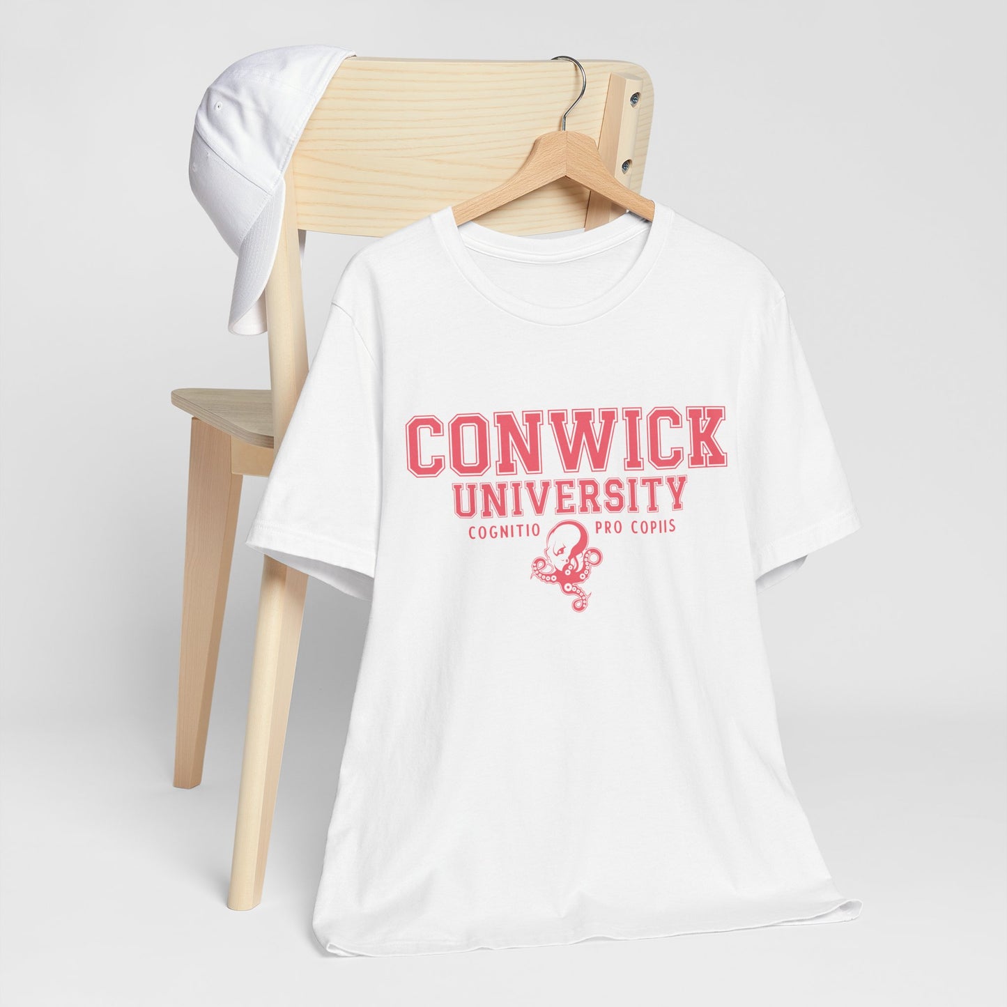 Conwick University Unisex T-Shirt (Pink Lettering)