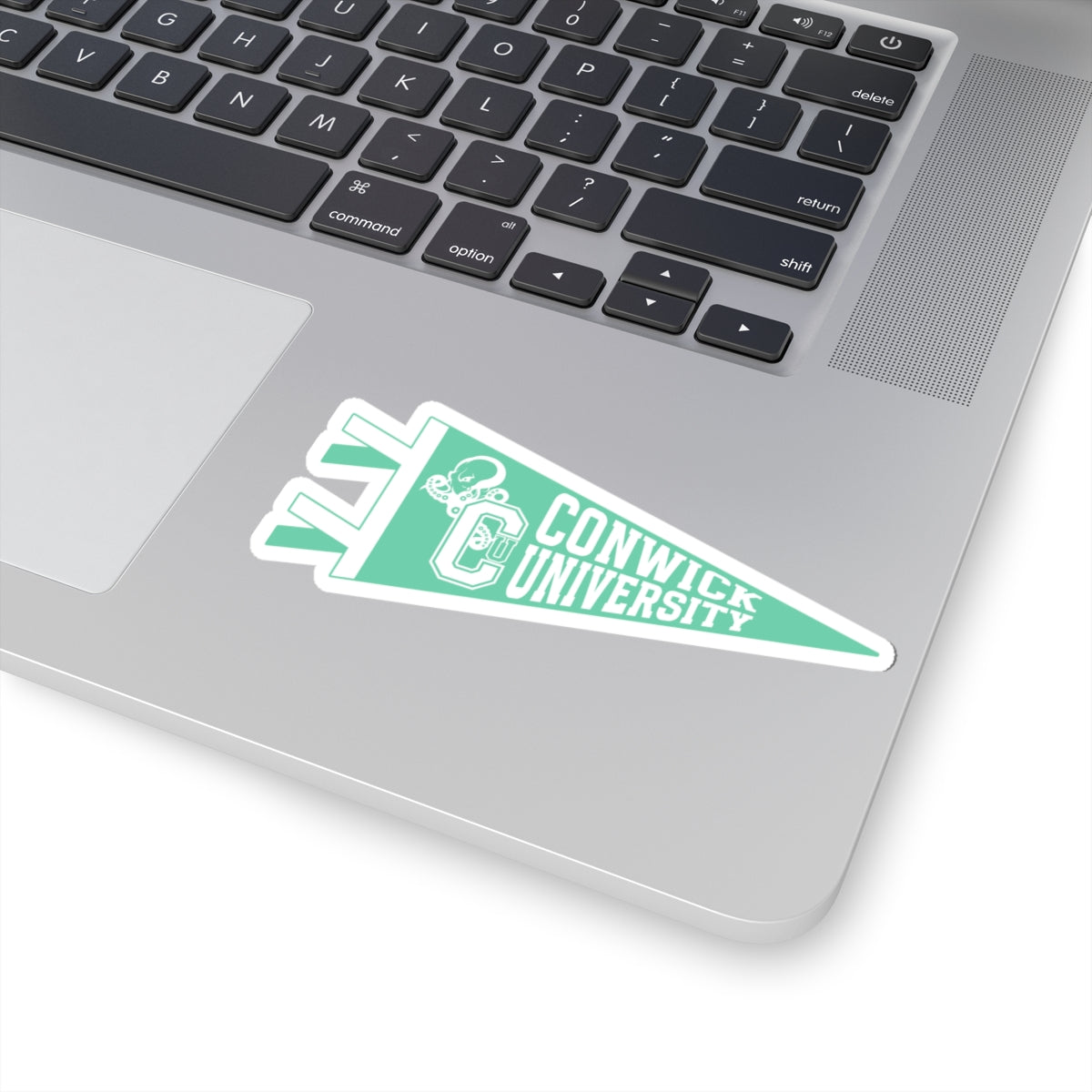 Conwick U Pennant Flag Sticker (Green)