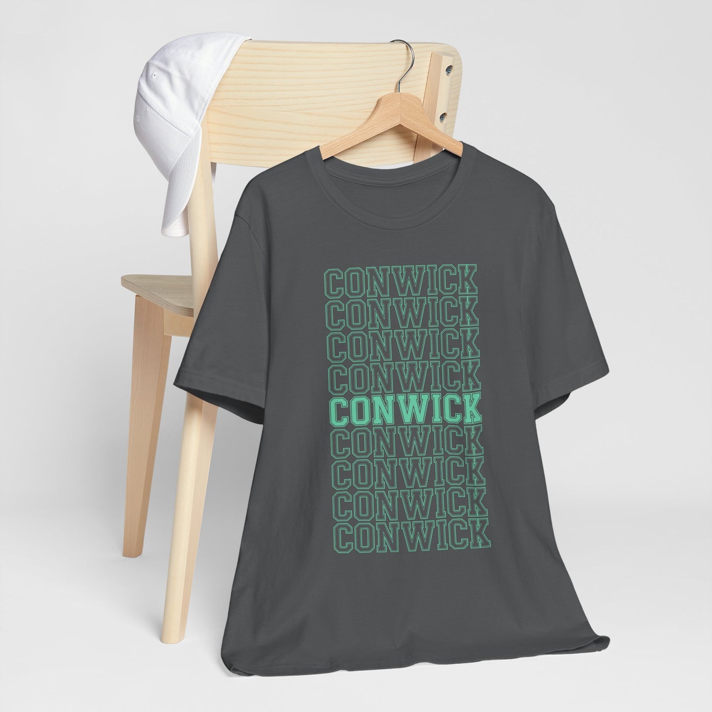 Conwick University Unisex T-Shirt (Green Lettering)