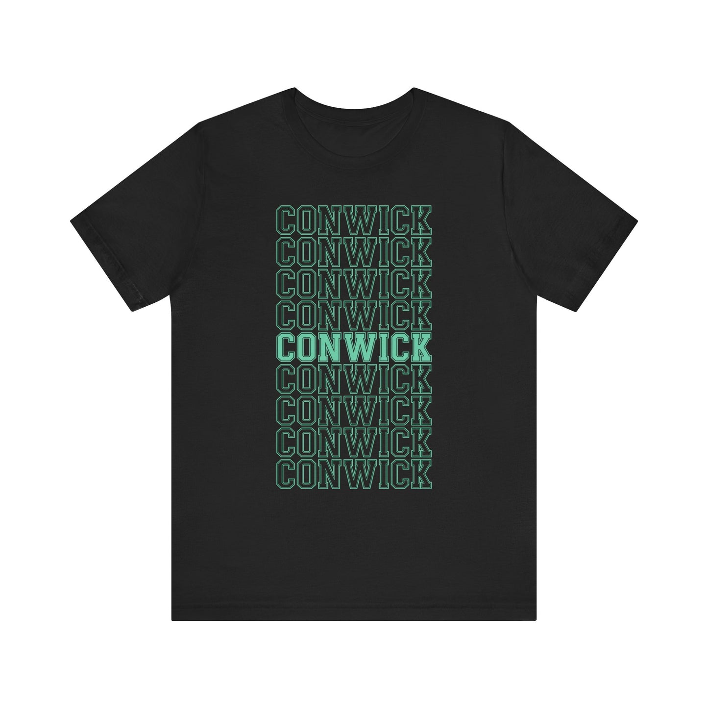 Conwick University Unisex T-Shirt (Green Lettering)