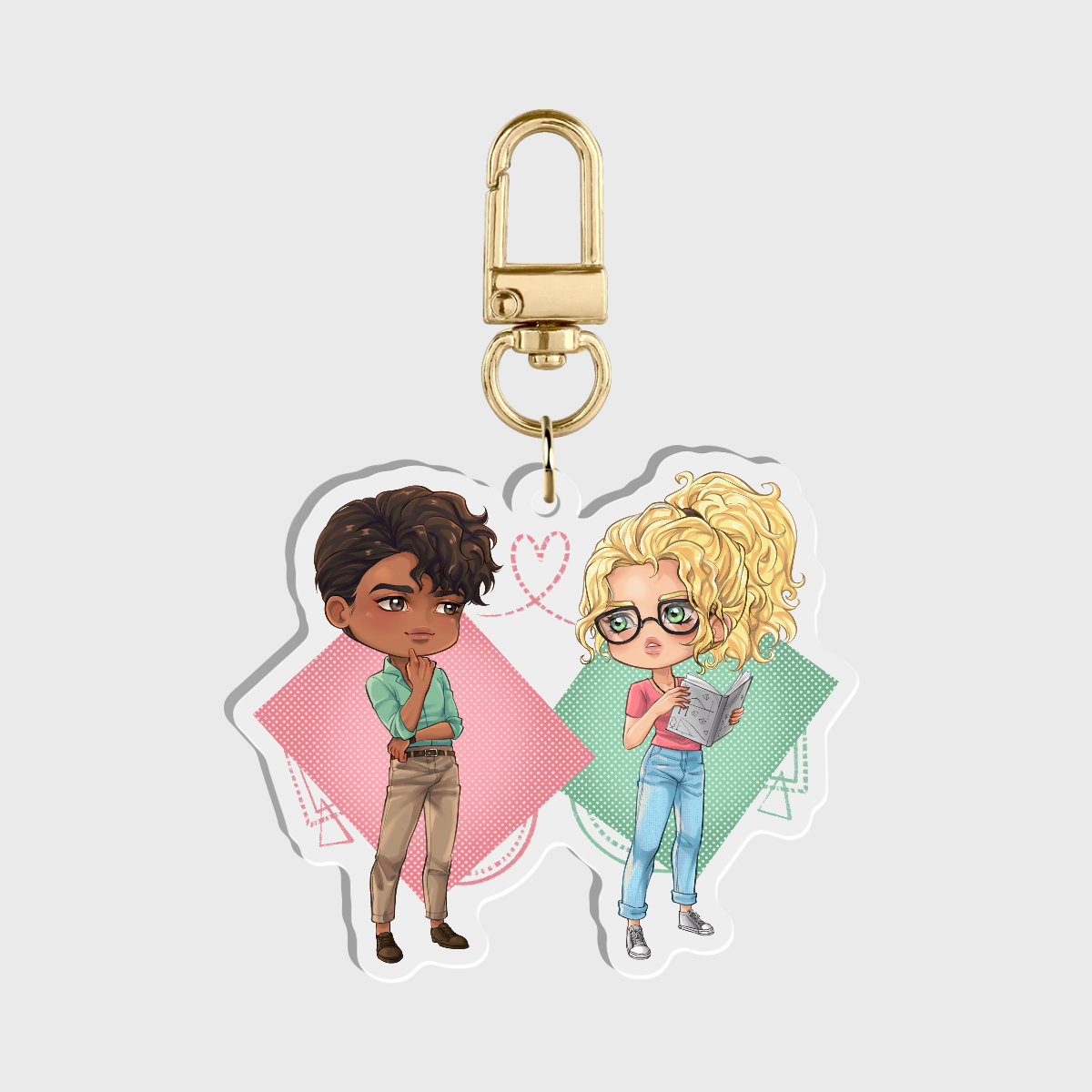 Lexi & Damian Chibi Acrylic Keychain