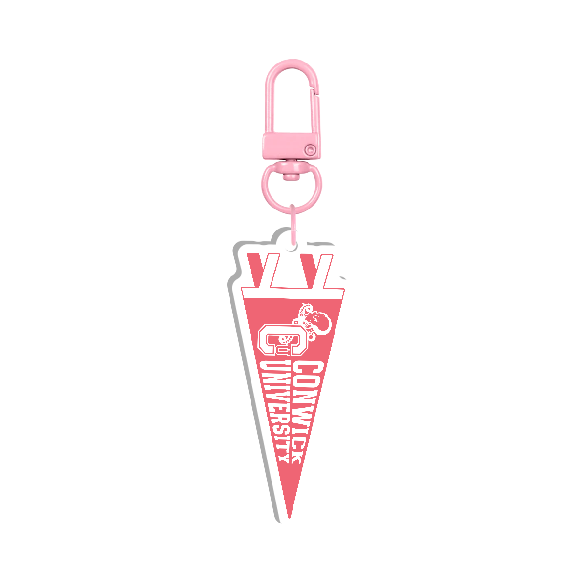 Conwick U Pennant Flag Acrylic Keychain