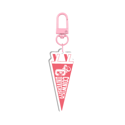 Conwick U Pennant Flag Acrylic Keychain