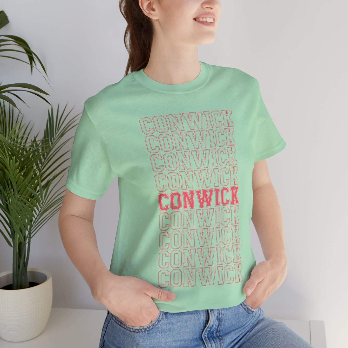 Conwick University Unisex T-Shirt (Pink Lettering)