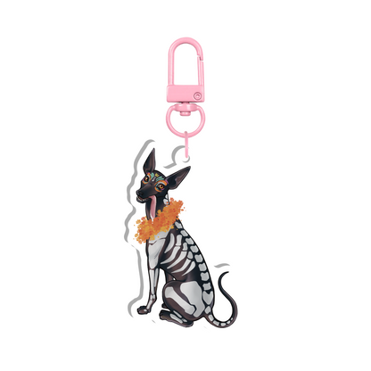 Xolo Acrylic Keychain (Día de los Muertos)